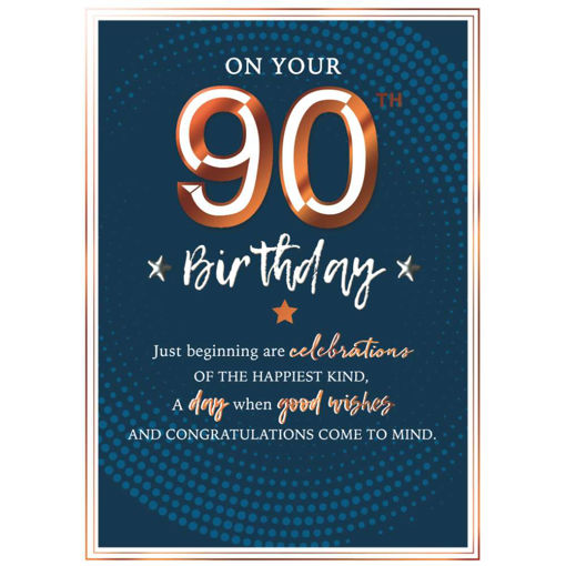 Picture of ON YOUR 90TH BIRTHDAY CARD